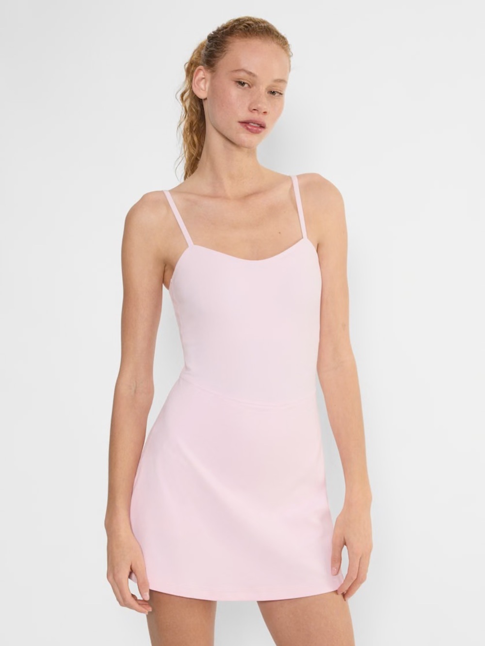 Aritzia Golden BUTTER Toss Sweetheart Sports Dress in Villa Pink - Size L